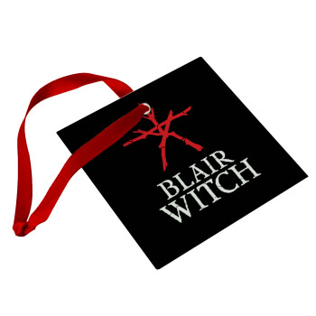 The Blair Witch Project , Χριστουγεννιάτικο στολίδι γυάλινο τετράγωνο 9x9cm
