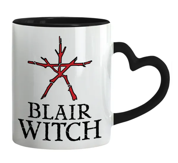 The Blair Witch Project — Κούπα καρδιά χερούλι μαύρη, κεραμική, 330ml
