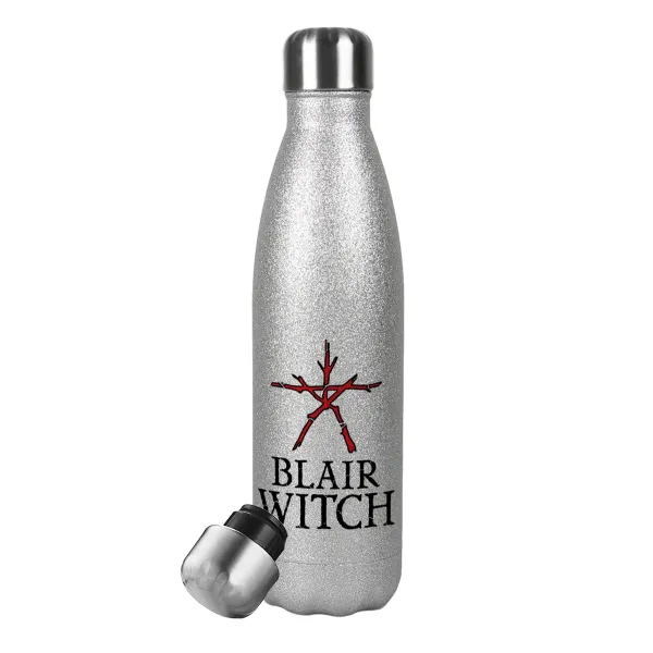 The Blair Witch Project — Metallic Glitter Silver Thermos Flask (Stainless steel), double-walled, 500ml