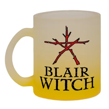 The Blair Witch Project , Κούπα γυάλινη δίχρωμη με βάση το κίτρινο ματ, 330ml