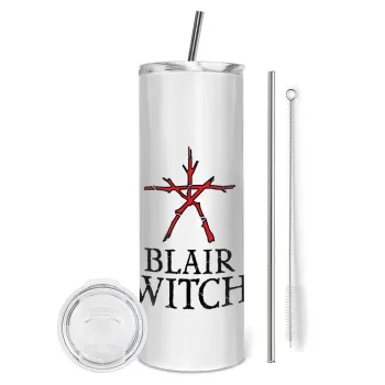 The Blair Witch Project , Tumbler stainless steel 600ml, with metal straw & cleaning brush