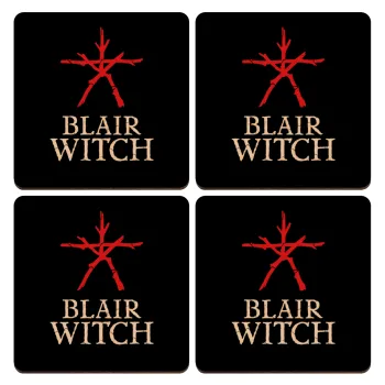 The Blair Witch Project , ΣΕΤ x4 Σουβέρ ξύλινα τετράγωνα plywood (9cm)