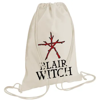 The Blair Witch Project , Backpack bag GYMBAG natural (28x40cm)