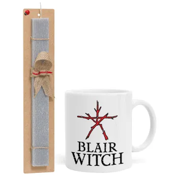 The Blair Witch Project , Easter Set, Ceramic Cup (330ml) & Easter aromatic flat candle (30cm) (GRAY)