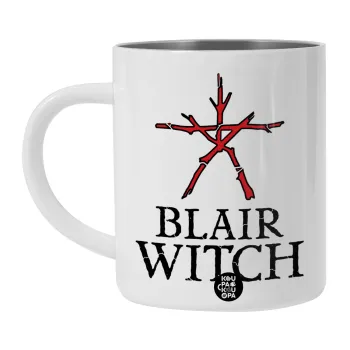 The Blair Witch Project , Λευκή Ανοξείδωτη Μεταλλική Κούπα 450ml - Διπλού Τοιχώματος 