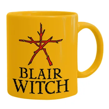 The Blair Witch Project , Ceramic coffee mug yellow, 330ml