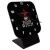 Quartz Wooden table clock with hands (10cm)