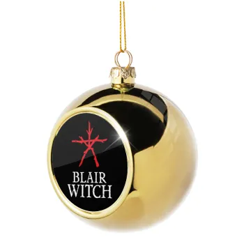 The Blair Witch Project , Golden Christmas tree ball ornament 8cm
