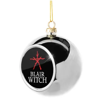 The Blair Witch Project , Silver 8cm Christmas tree ball ornament