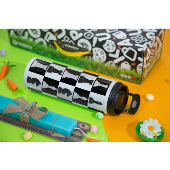 Chess set, Easter candle,Travel Tumbler 2 Lids, with metal straw & cleaning brush & aromatic flat candle (30cm) (BLUE)
