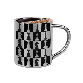 Chess set, Κουπάκι μεταλλικό διπλού τοιχώματος για espresso (220ml)