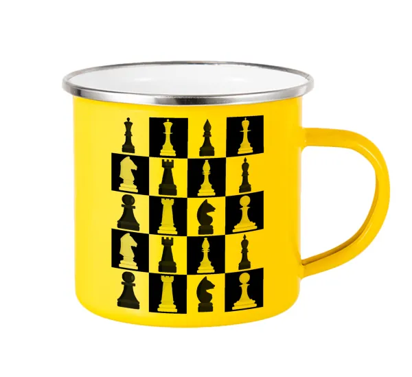 Chess set — Yellow Enamel Metallic Cup 360ml