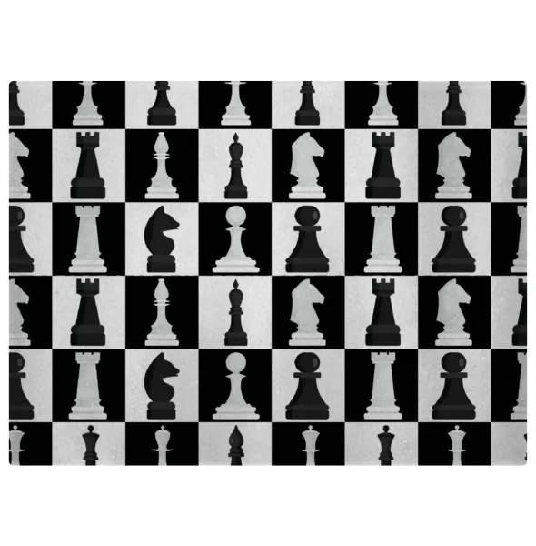 Chess set — Επιφάνεια κοπής γυάλινη (38x28cm)