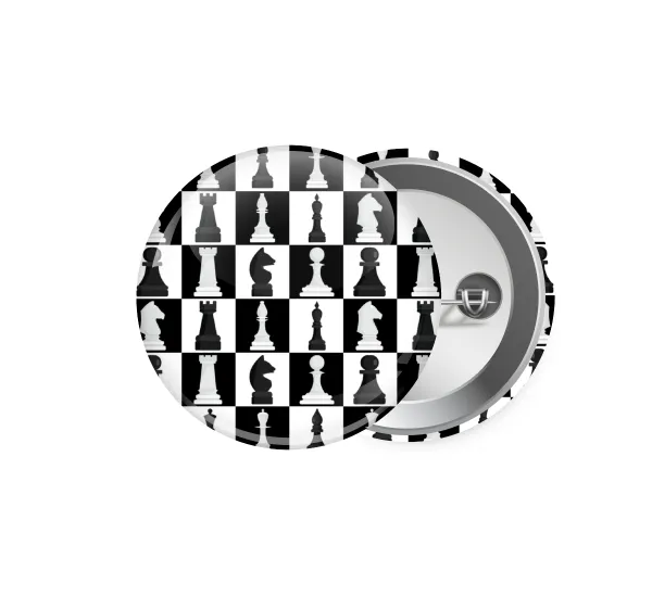 Chess set — Pin badge, 5.9cm