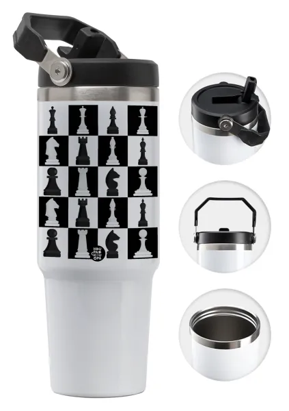 Chess set — Θερμός Ανοξείδωτο 30oz με χερούλι