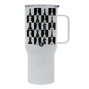 Chess set, Tumbler με καπάκι, διπλού τοιχώματος (θερμό) 750L
