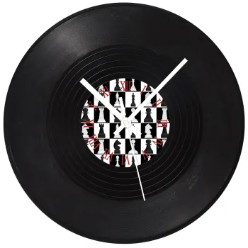 Chess set, Ρολόι τοίχου Βινύλιο (30cm)
