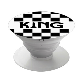 King chess, Phone Holders Stand  Λευκό Βάση Στήριξης Κινητού στο Χέρι