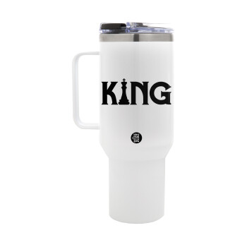 King chess, Mega Stainless steel Tumbler with lid, double wall 1,2L