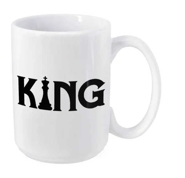 King chess — Mega mug, ceramic, 450ml