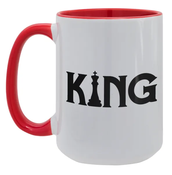 King chess — Mega 15oz Κόκκινη