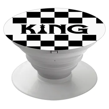King chess, Phone Holders Stand  Λευκό Βάση Στήριξης Κινητού στο Χέρι