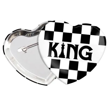 King chess, Κονκάρδα παραμάνα καρδιά (57x52mm)