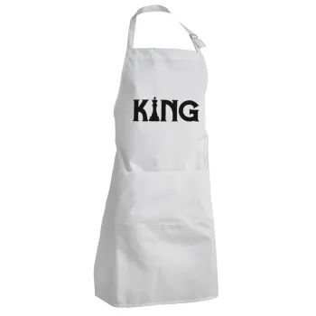 King chess, Adult Chef Apron (with sliders and 2 pockets)