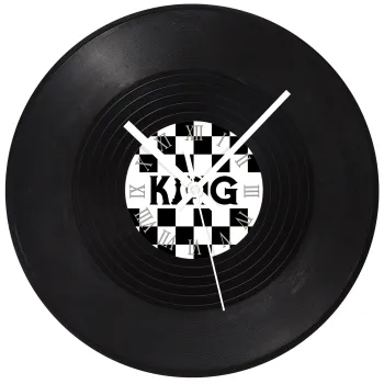 King chess, Ρολόι τοίχου Βινύλιο (30cm)