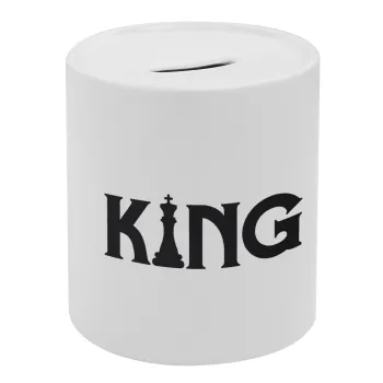 King chess, Κουμπαράς πορσελάνης με τάπα