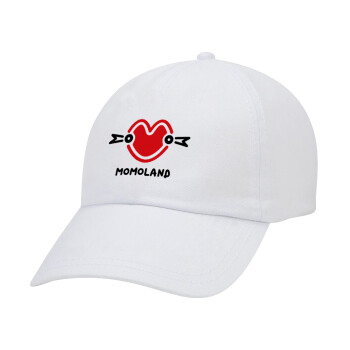 Momoland, Καπέλο Ενηλίκων Baseball Λευκό 5-φύλλο (POLYESTER, ΕΝΗΛΙΚΩΝ, UNISEX, ONE SIZE)