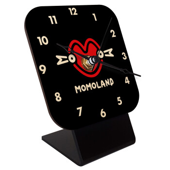 Momoland, Quartz Table clock in natural wood (10cm)