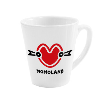 Momoland, Κούπα κωνική Latte Λευκή, κεραμική, 300ml