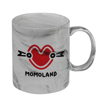 Momoland, Κούπα κεραμική, marble style (μάρμαρο), 330ml