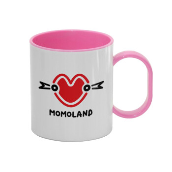 Momoland, Κούπα (πλαστική) (BPA-FREE) Polymer Ροζ για παιδιά, 330ml
