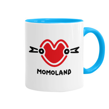 Momoland, Mug colored light blue, ceramic, 330ml