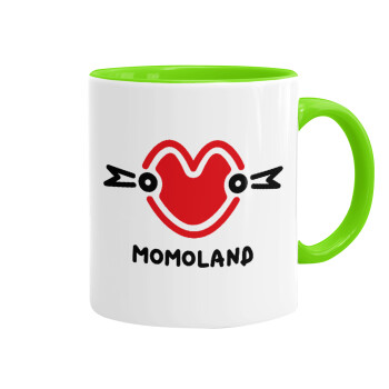 Momoland, Mug colored light green, ceramic, 330ml