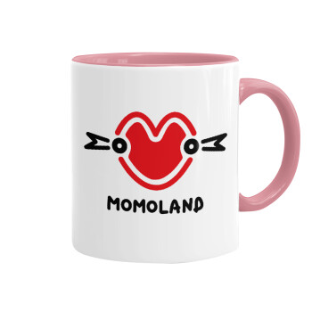 Momoland, Mug colored pink, ceramic, 330ml