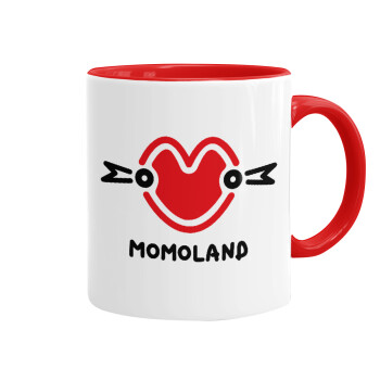 Momoland, Mug colored red, ceramic, 330ml