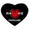 Mousepad heart 23x20cm