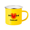 Yellow Enamel Metallic Cup 360ml
