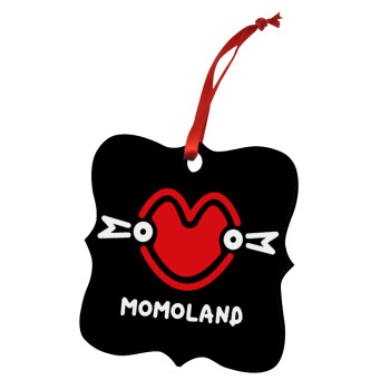 Momoland, Στολίδι Χριστουγεννιάτικο στολίδι polygon ξύλινο 7.5cm