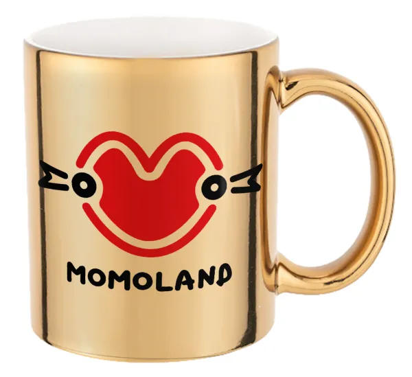Momoland — Mug ceramic, gold mirror, 330ml