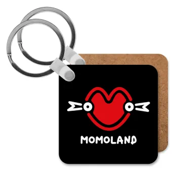 Momoland, Μπρελόκ Ξύλινο τετράγωνο MDF