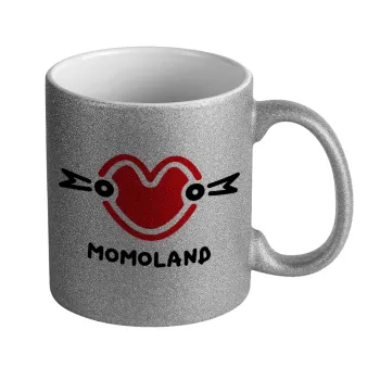 Momoland, Κούπα Ασημένια Glitter που γυαλίζει, κεραμική, 330ml