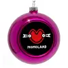 Purple Christmas tree ornament bauble 8cm