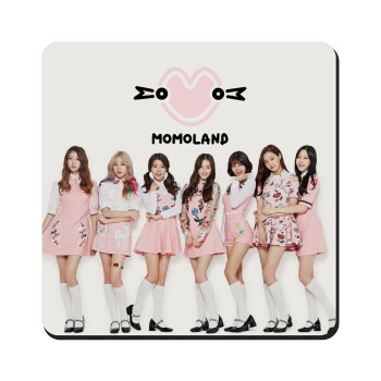 Momoland pink, Τετράγωνο μαγνητάκι ξύλινο 9x9cm