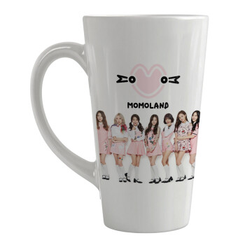 Momoland pink, Κούπα κωνική Latte Μεγάλη, κεραμική, 450ml