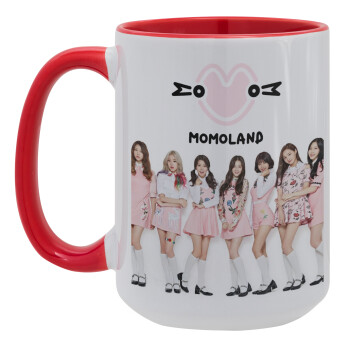 Momoland pink, Κούπα Mega 15oz, κεραμική Κόκκινη, 450ml