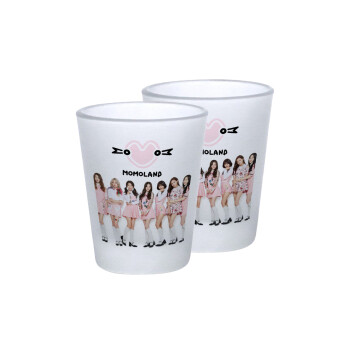 Momoland pink, Σφηνοπότηρα γυάλινα 45ml του πάγου (2 τεμάχια)